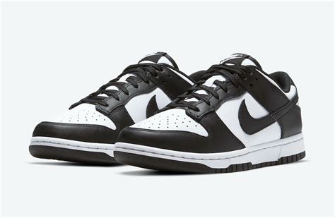 nike dunks low black white|dunk low panda restock 2022.